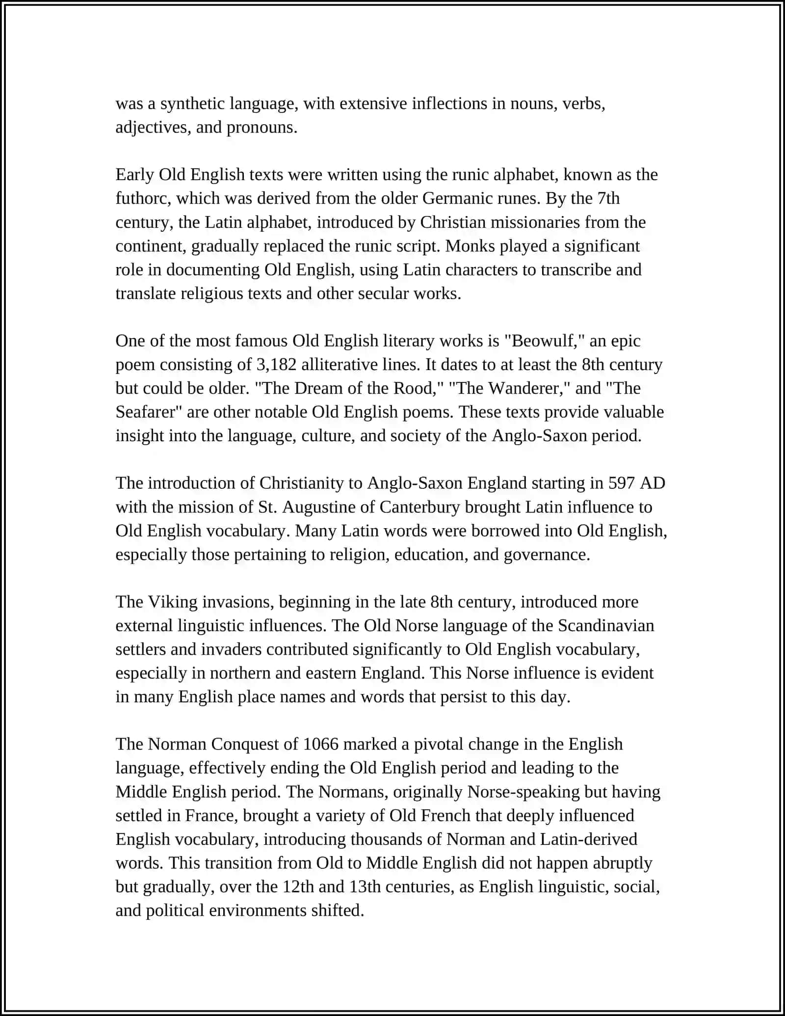 OLD ENGLISH PERIOD 4