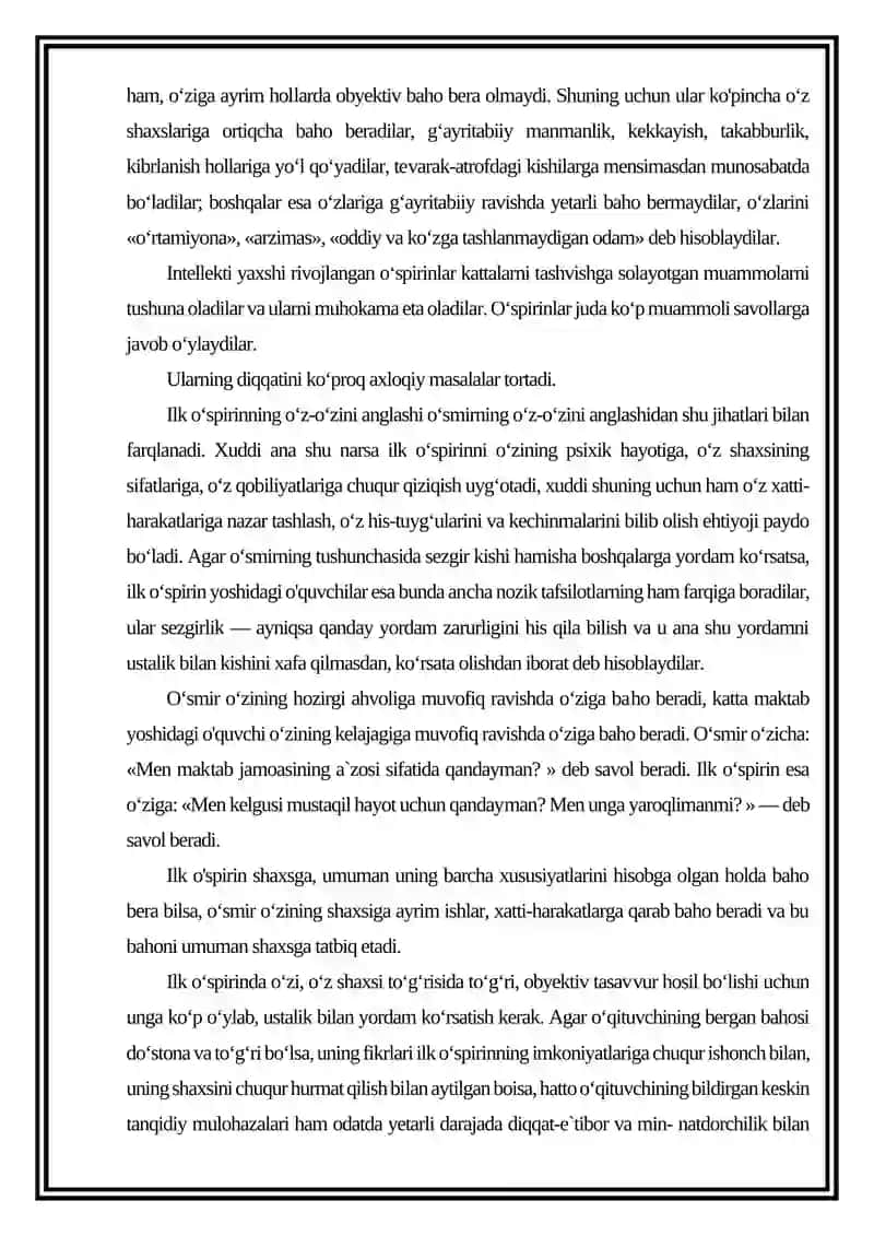 O‘spirinplik davridagi shaxs rivojlanish xususiyatlari 4