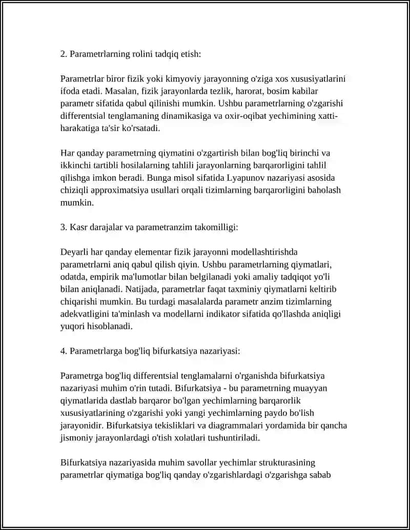 PARAMETRGA BOG'LIQ DIFFERENTSIAL TENGLAMALAR 4