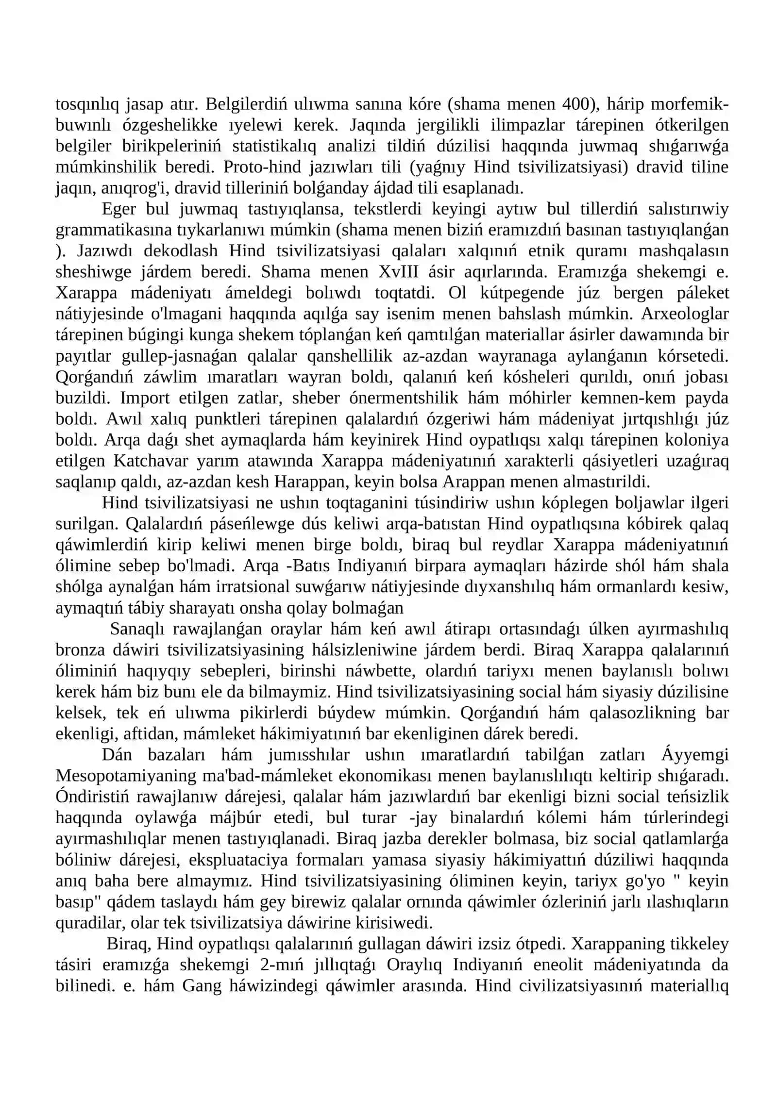 Xindistannin’ a'yyemgi da'wiri arxeologiyası 4