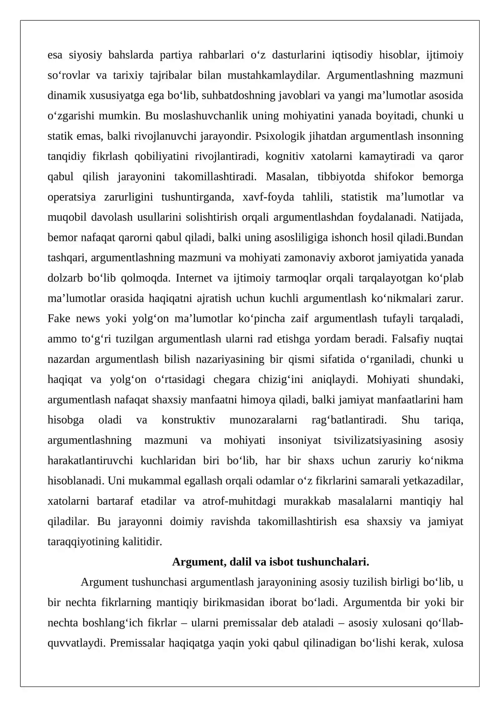 Argumentlash va ishonch-e’tiqodning shakllanishi 4