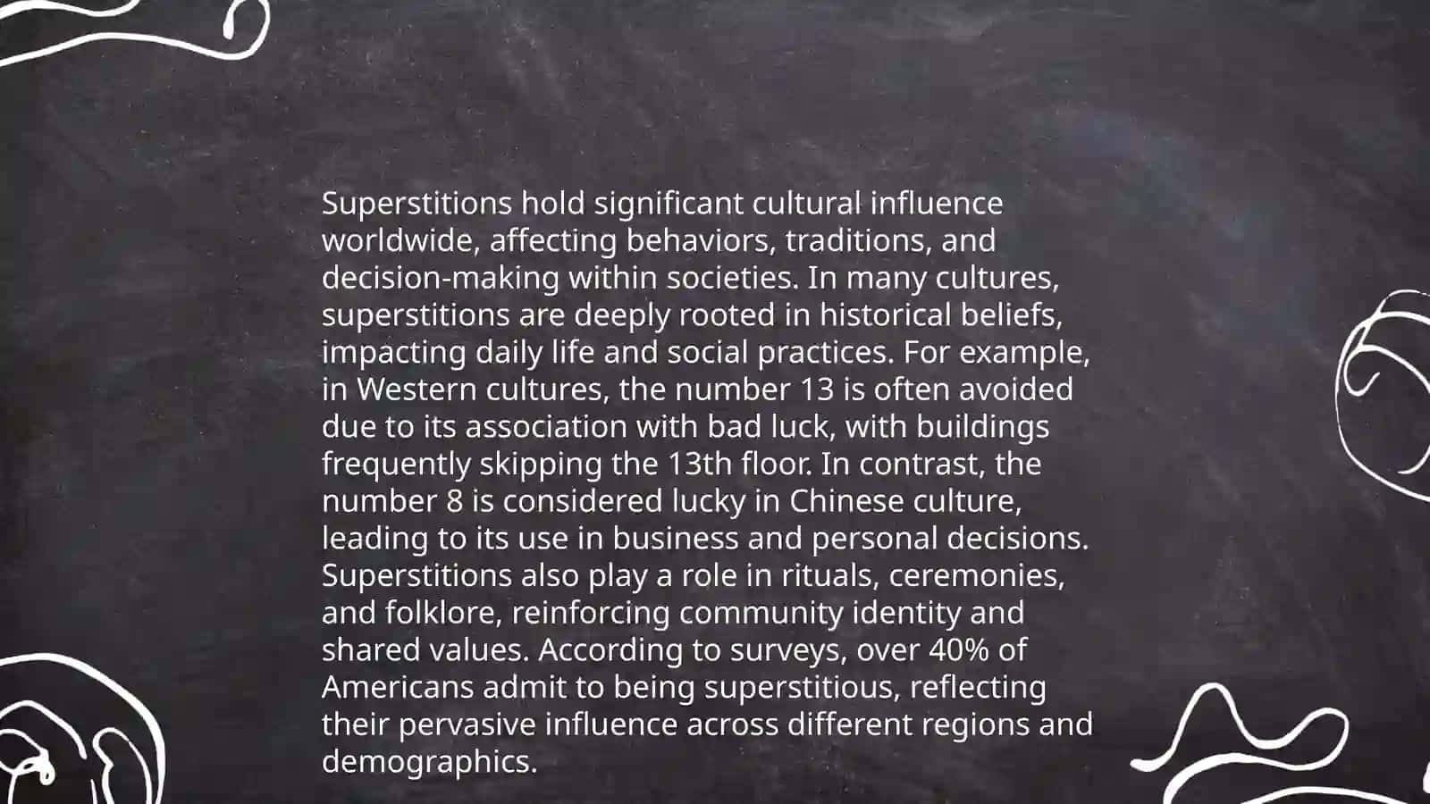 Superstitions and beliefs 4