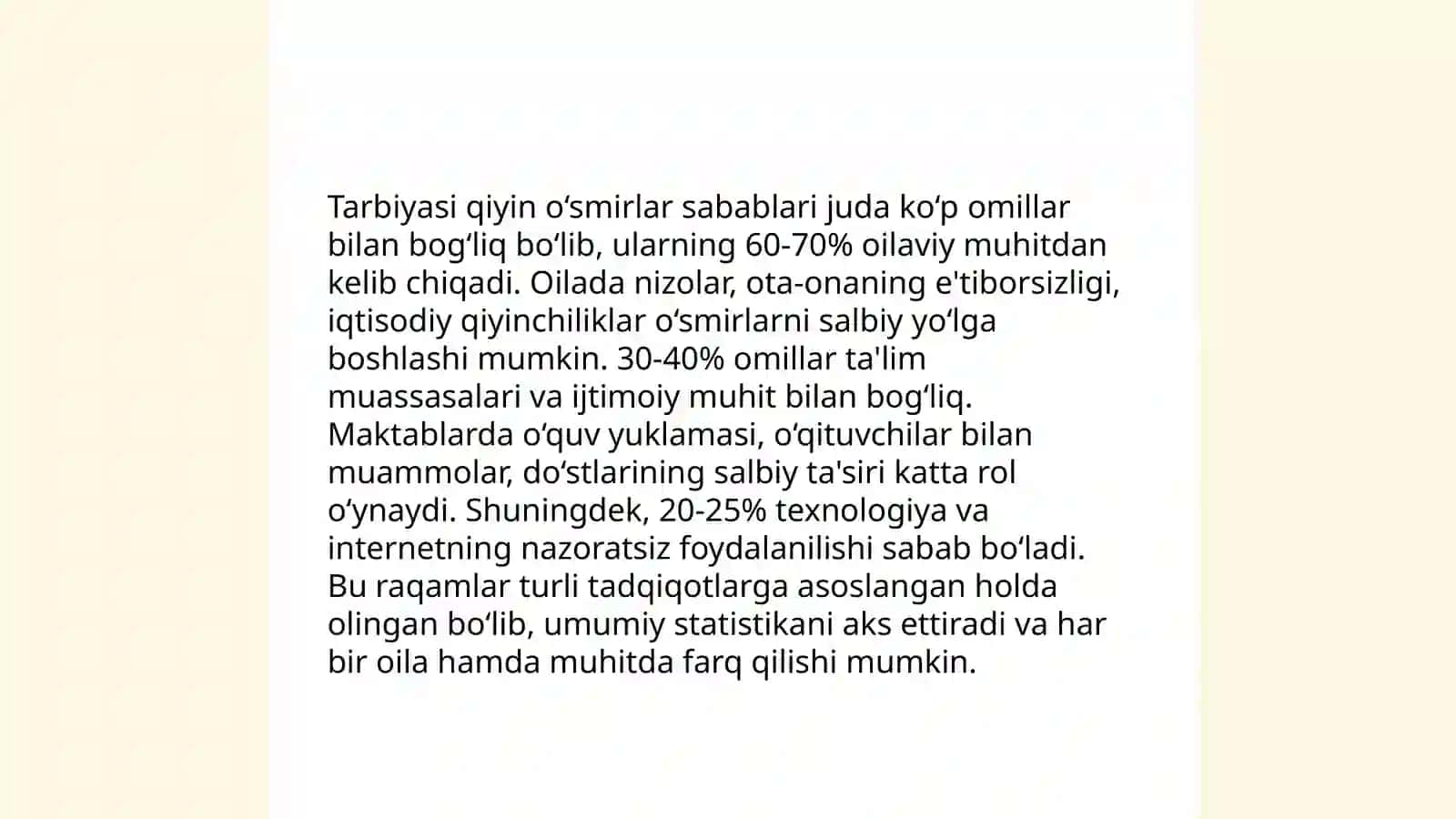 Tarbiyasi qiyin o‘suvchilar 4