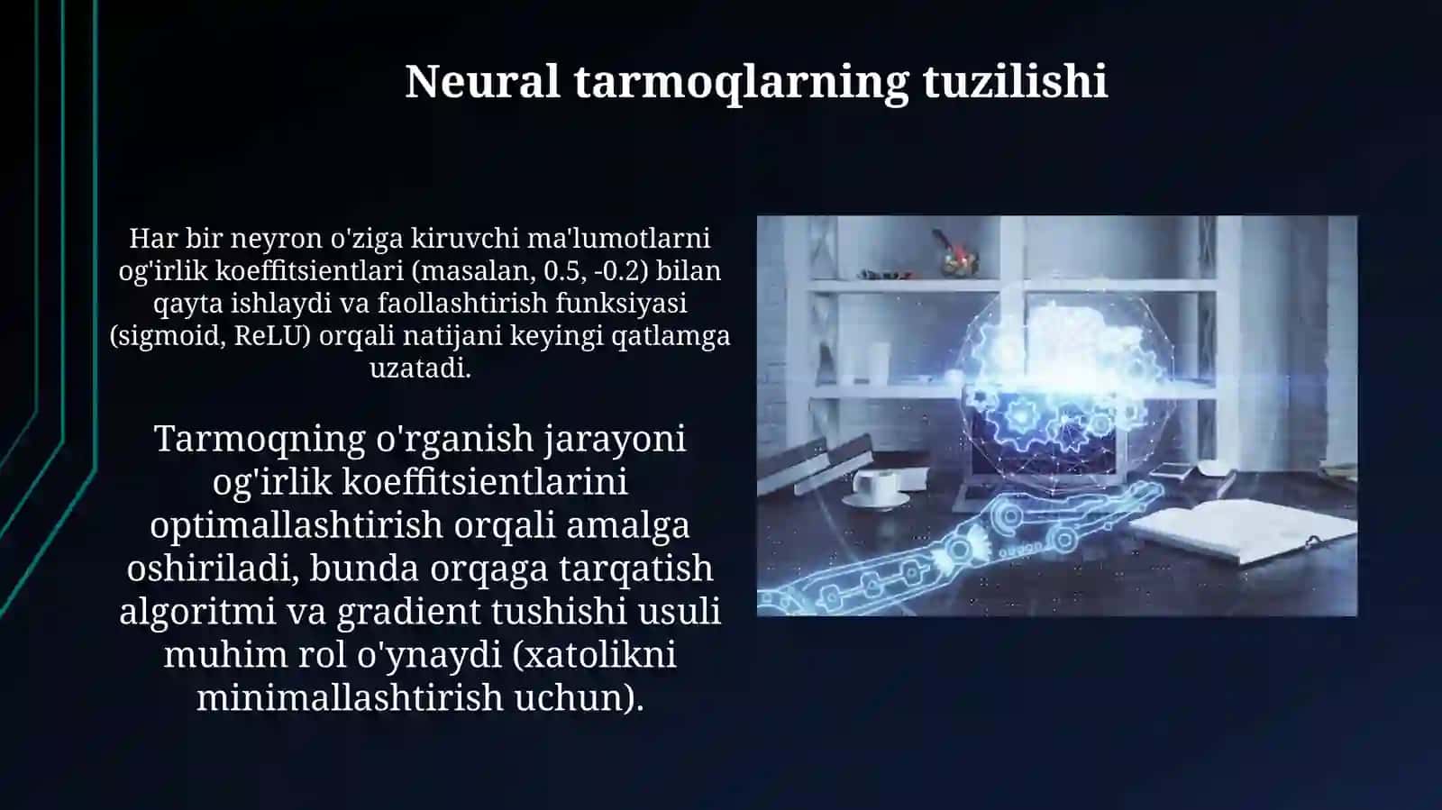 Suniiy intelektga kirish. Neyron tarmoqlari 4