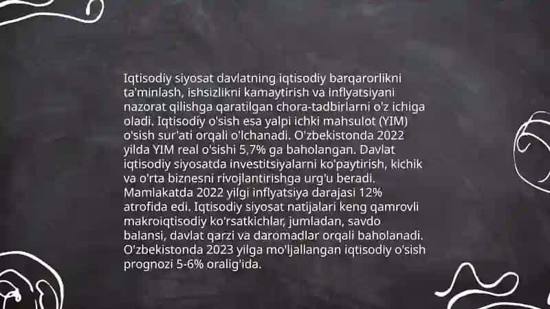Davlat iqtisodiy siyosati 4