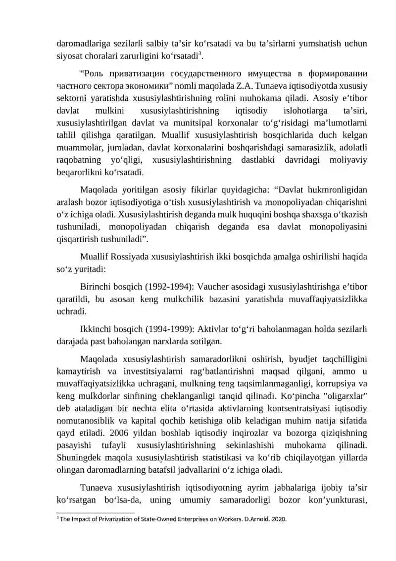 DAVLAT KORXONALARNI XUSUSIYLASHTRISHNING MAMLAKAT IQSODIYOTGA TASIRI 4