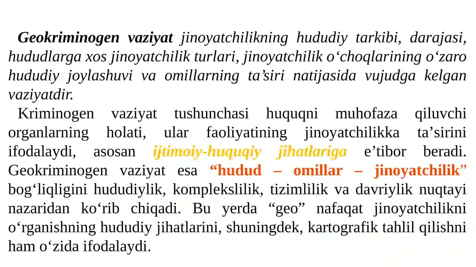 Jinoyatchilik geografiyasi 4