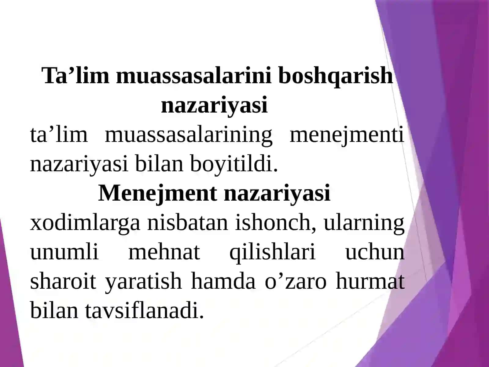 TA’LIM MUASSASASI MENEJMENTI 4