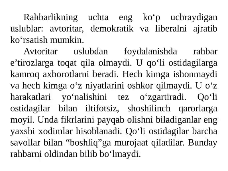 MENEJER USLUBI VA MADANIYATI 4