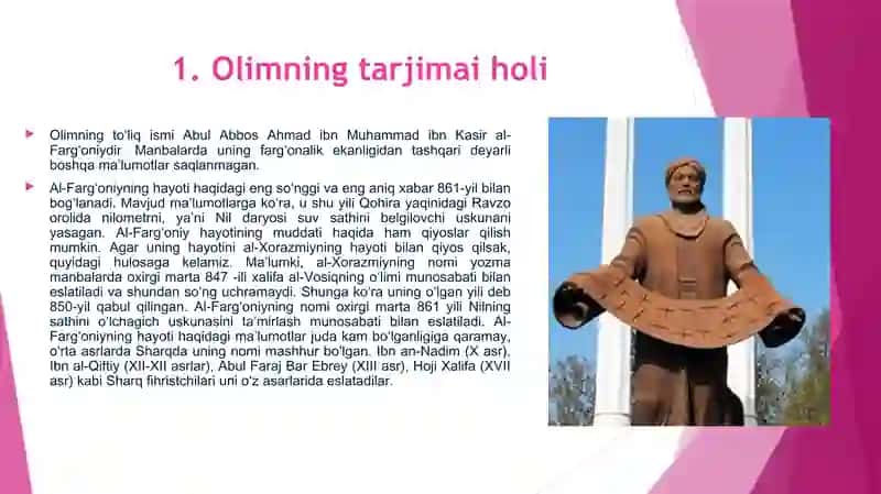 Ahmad al fargoniyning ilmiy merosi 4