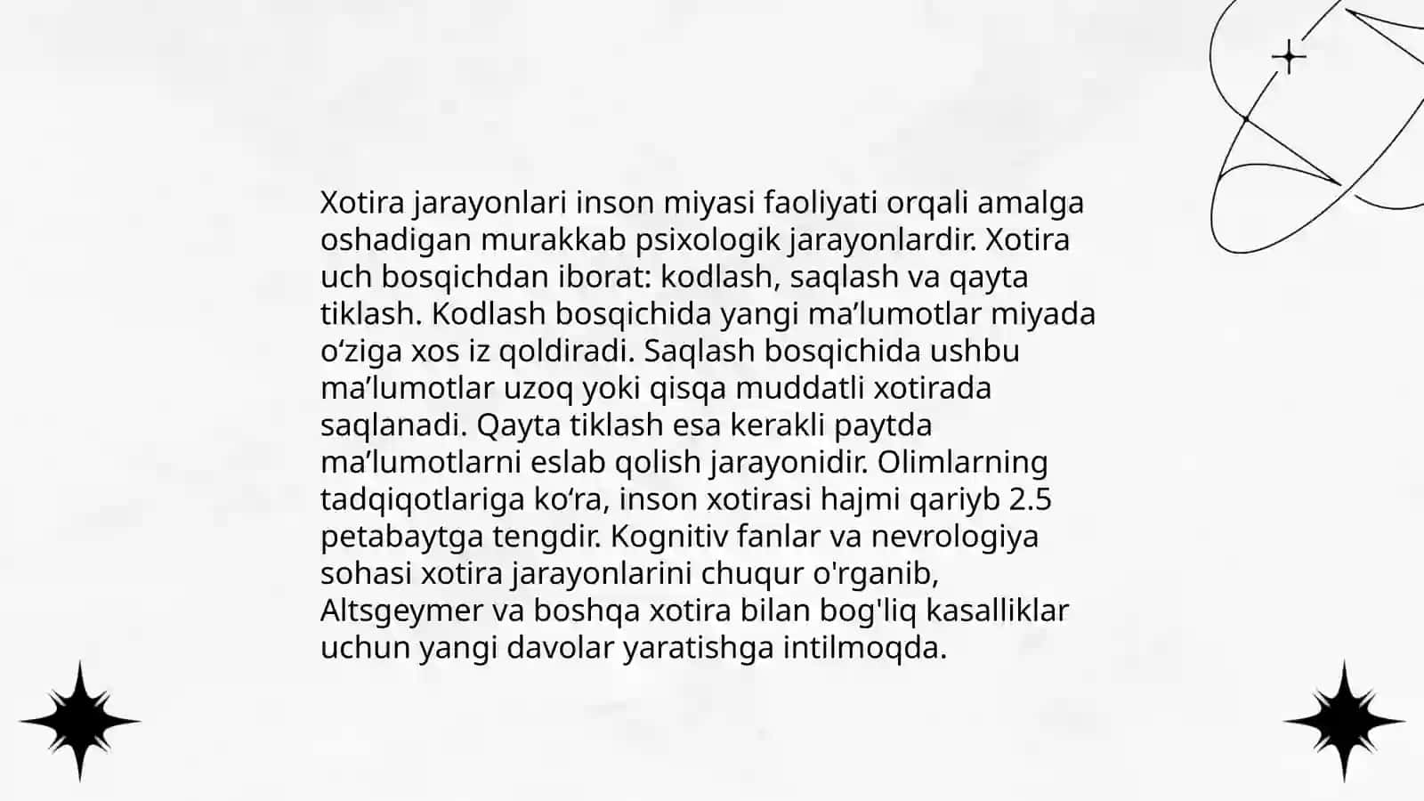 Xotira mexanizmlari 4