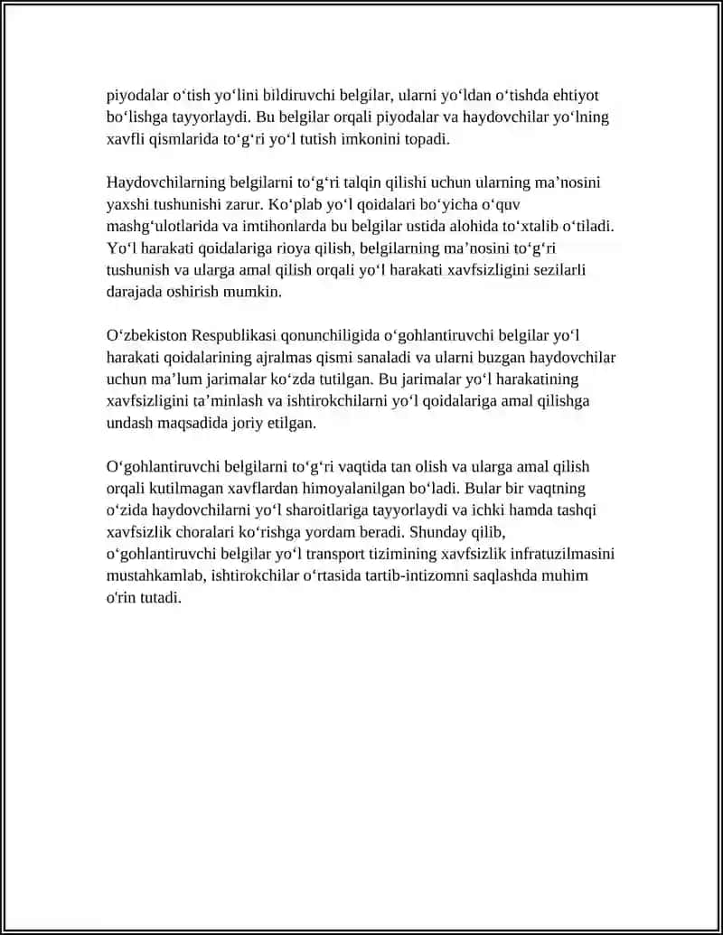 OGOHLANTIRUVCHI VA IMTIYOZ BELGILARI 4
