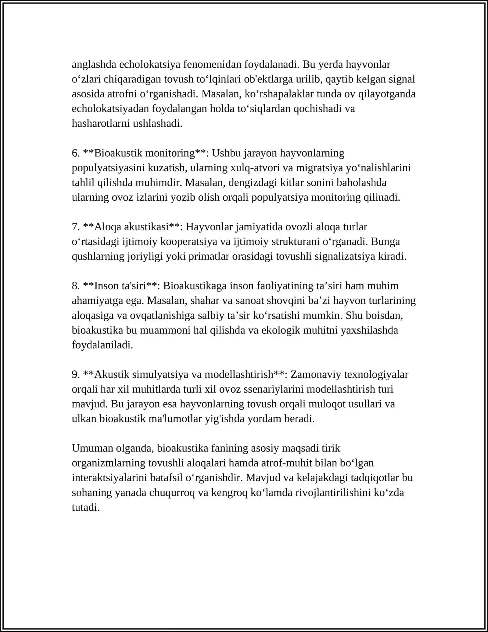 BIOAKUSTIKA ASOSLARI 4