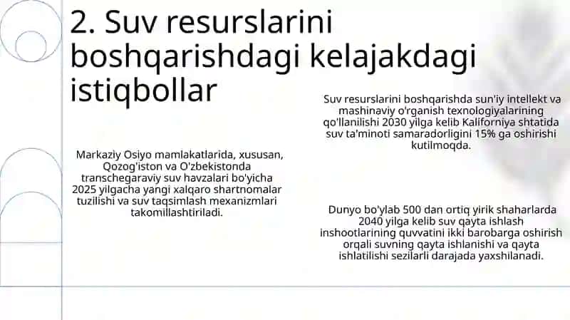 Suv Resurslarini Tartibga Solish 4
