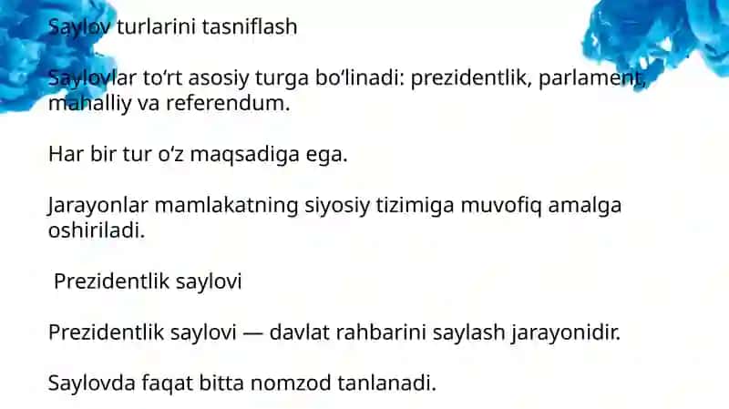 Saylov tizimi 4