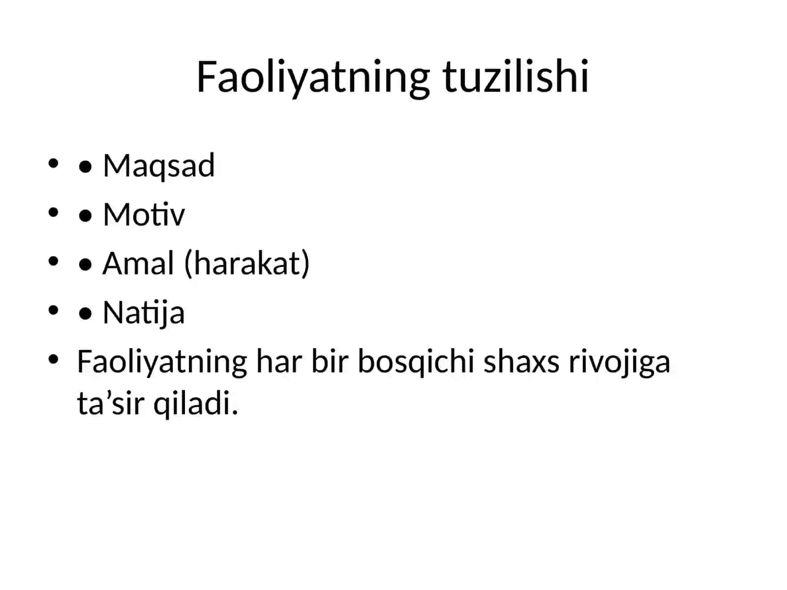 Faoliyat va Motivatsiya 4