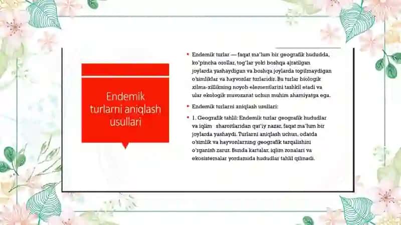 Õzbekistonning endemik o'simliklari 4