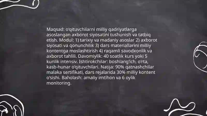 Ta'limda Milliy Qadriyatlar va Axborot Siyosati 4