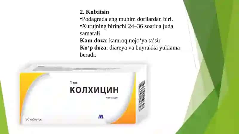 Podagra va semizlikni bartaraf etuvchi vositalar 4
