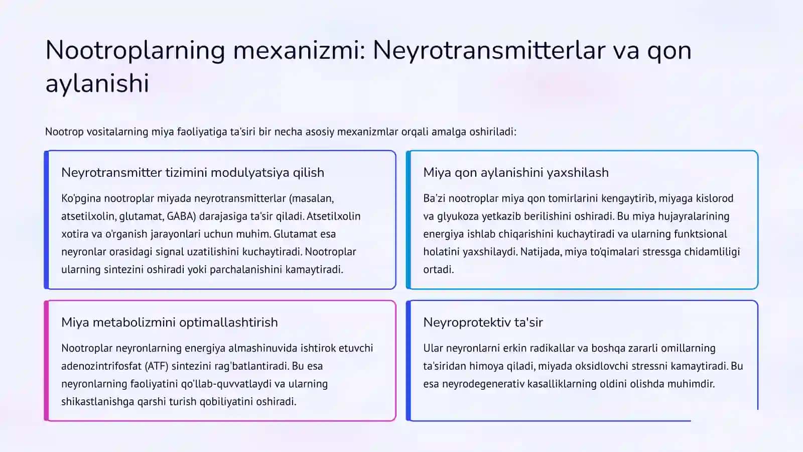 Nootrop vositalar va Analeptiklar 4