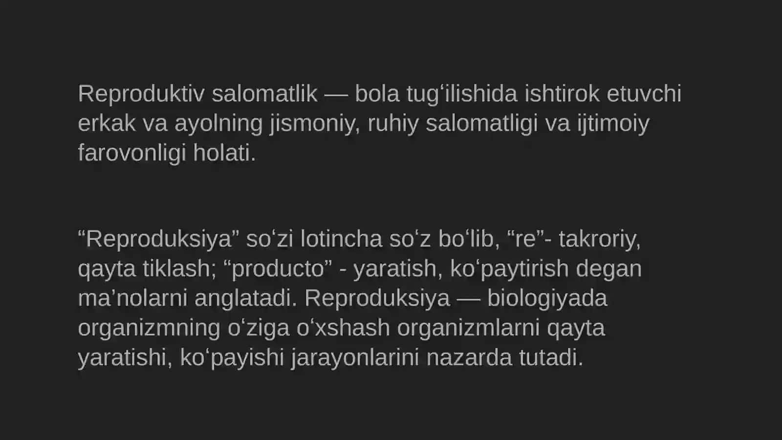 Reproduktsıya ahamıyatı 4