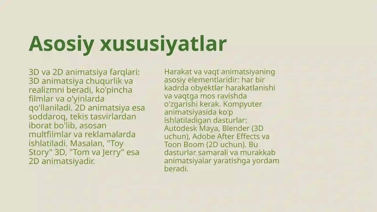 Kompyuter animatsiyasi haqida umumiy ma’lumot 4
