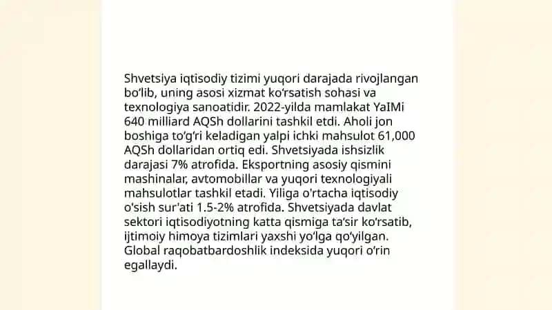 Shvetsiya davlati va iqtisodiyoti 4
