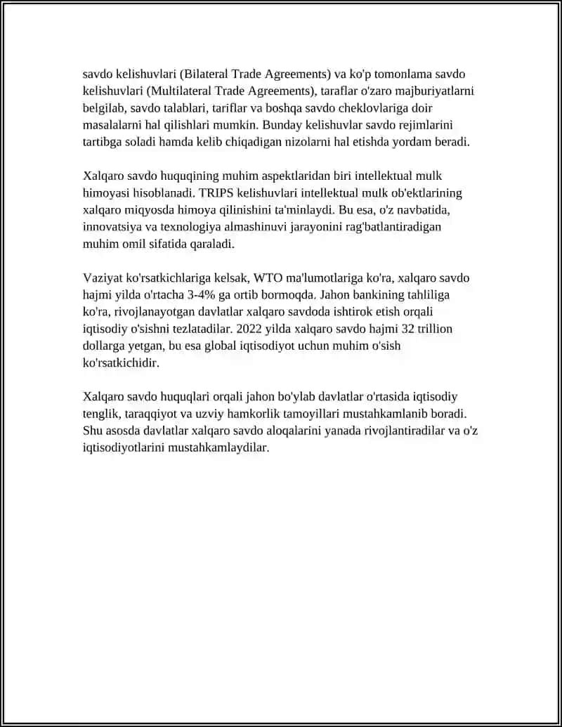 Xalqaro Iqtisodiy Huquq 4