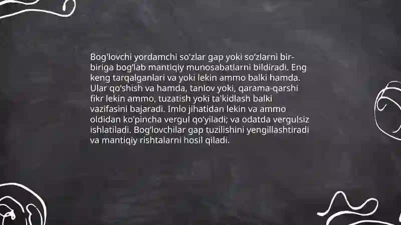 Yordamchi so'zlar 4