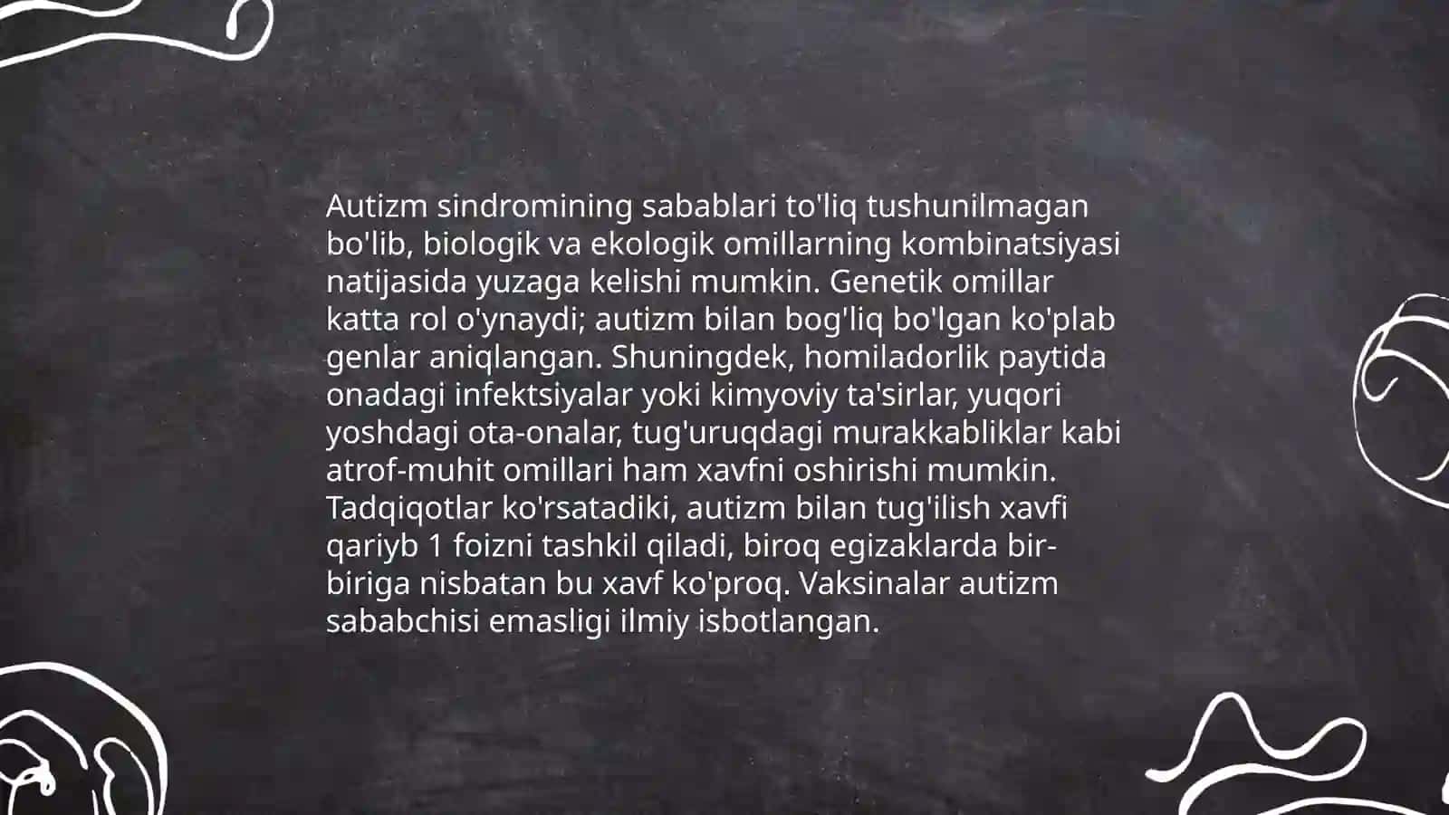 Autizm sindromli bolalar 4