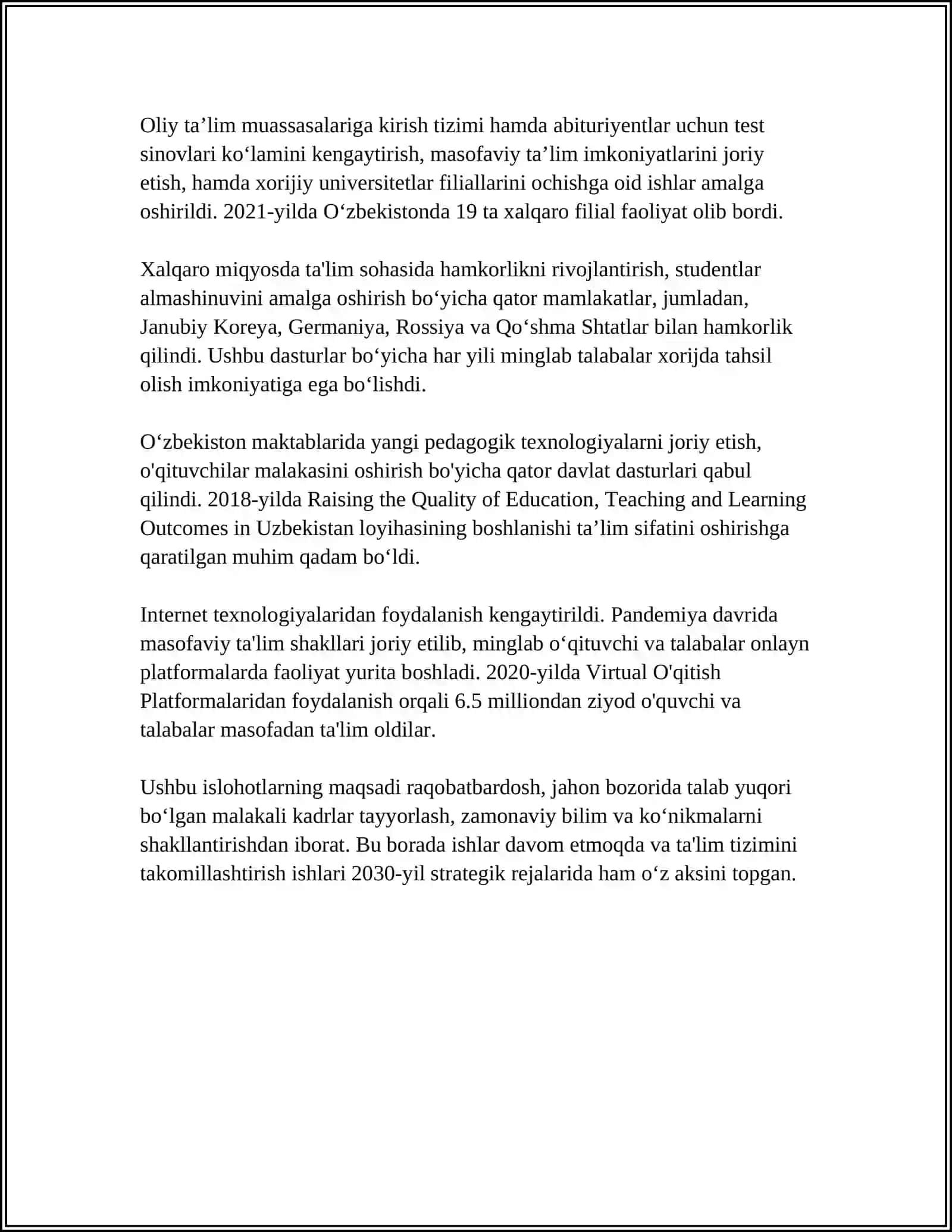 MUSTAQILLIKI VA TA'LIM-TARBIYAGA YANGICHA YONDASHUV 4