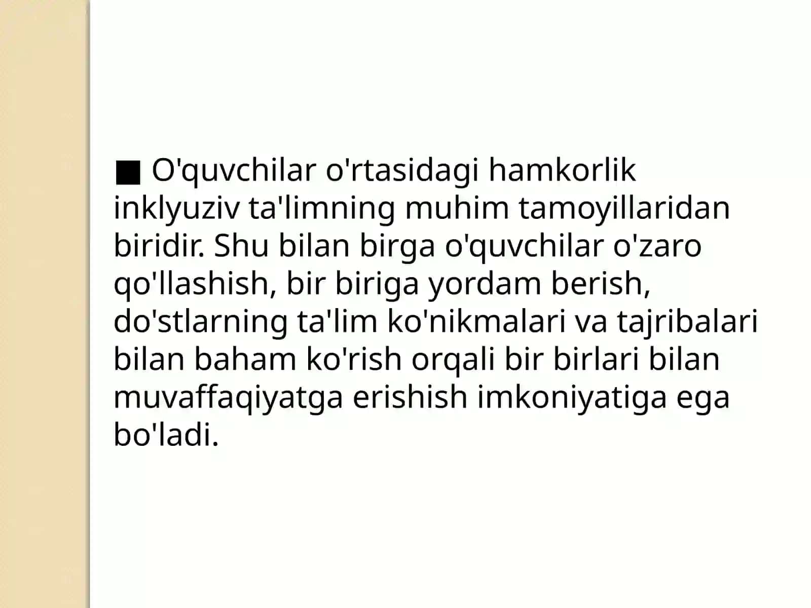 Inklyuziv ta'limda hamkorlik qilish tamoyili 4