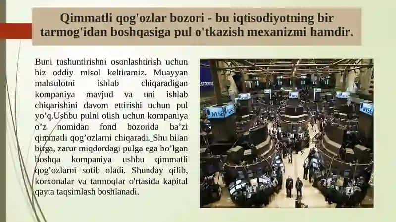 Qimmatli qog’ozlar bozori 4