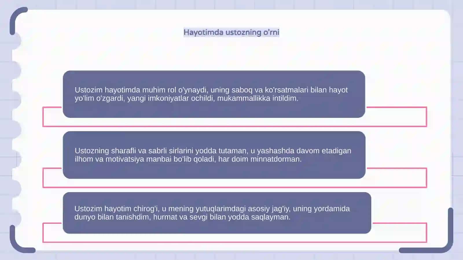 Ustozim hayotim chirog'i 4