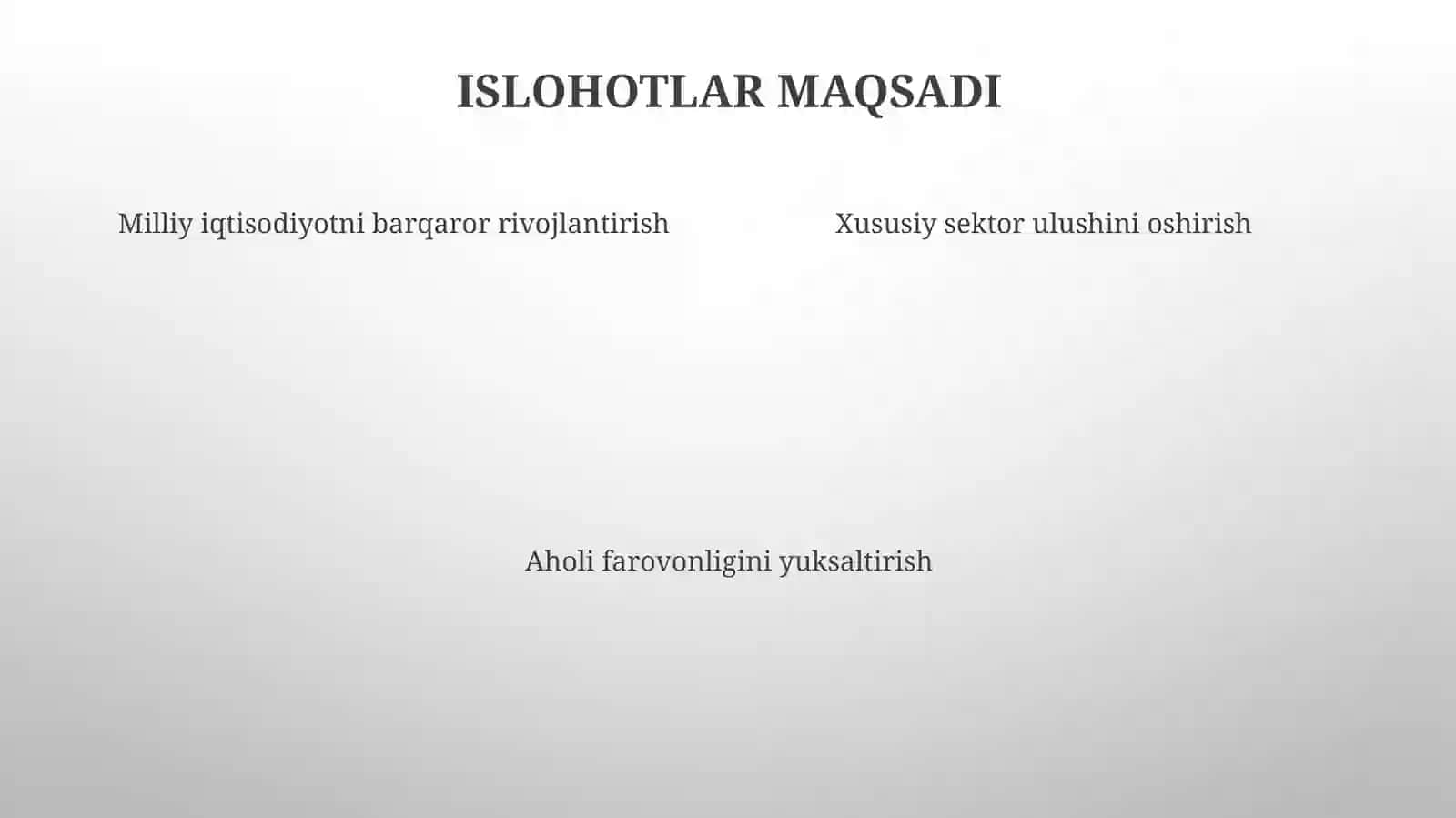 Iqtisodiy islohotlar mohiyati 4
