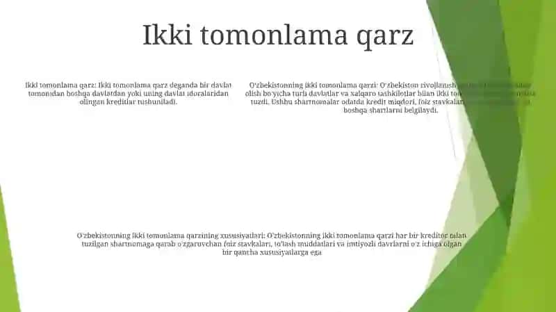 O'Zbekiston Respublikasining Qarzlari Va Uning Xususiyatlari (ᴘʀᴏ☂︎ᶦᵈ᭄) 4
