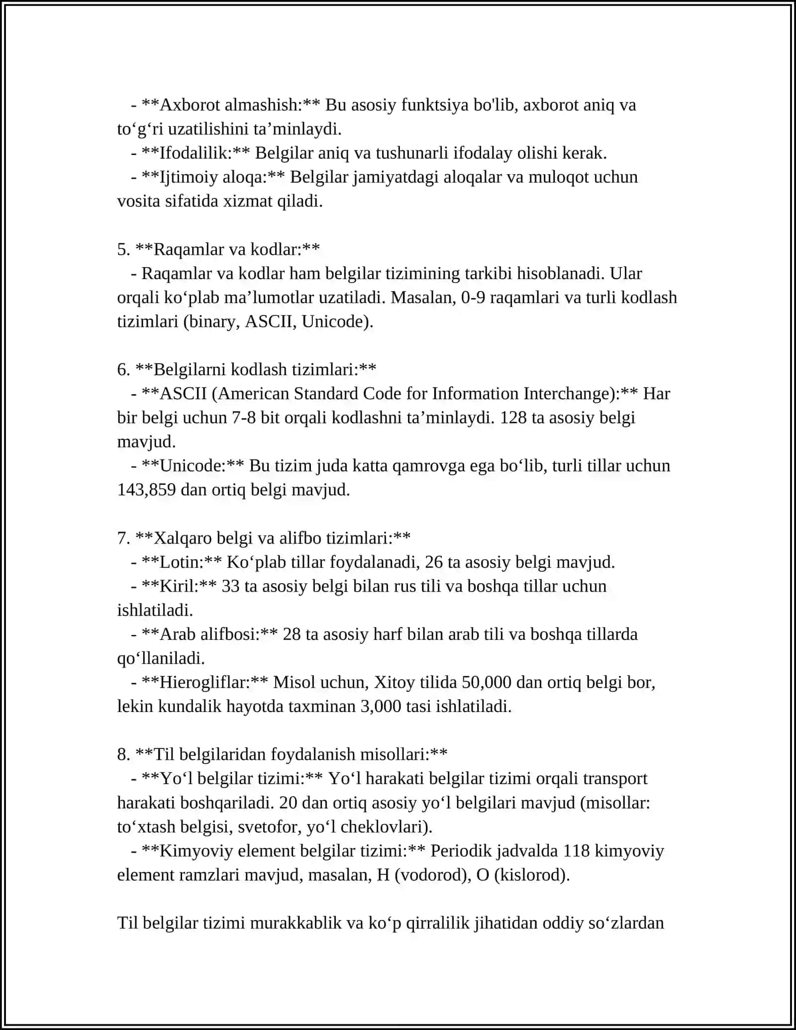 Til Belgilar Tizimi 4