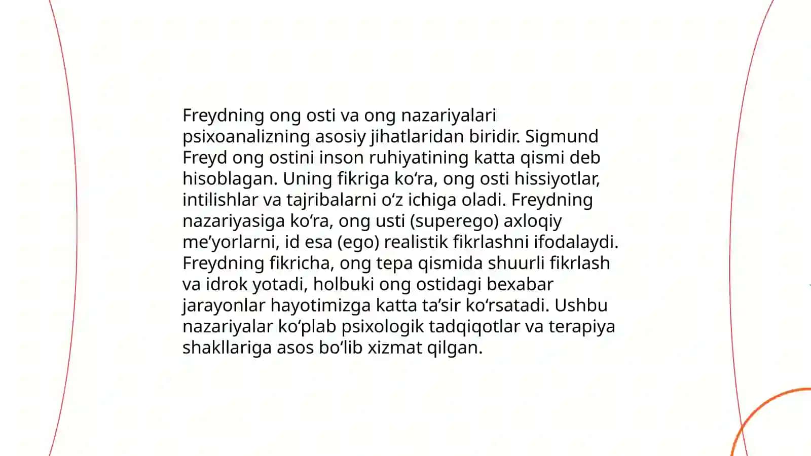 Klassik psixoanaliz va uning modifikatsiyalari 4