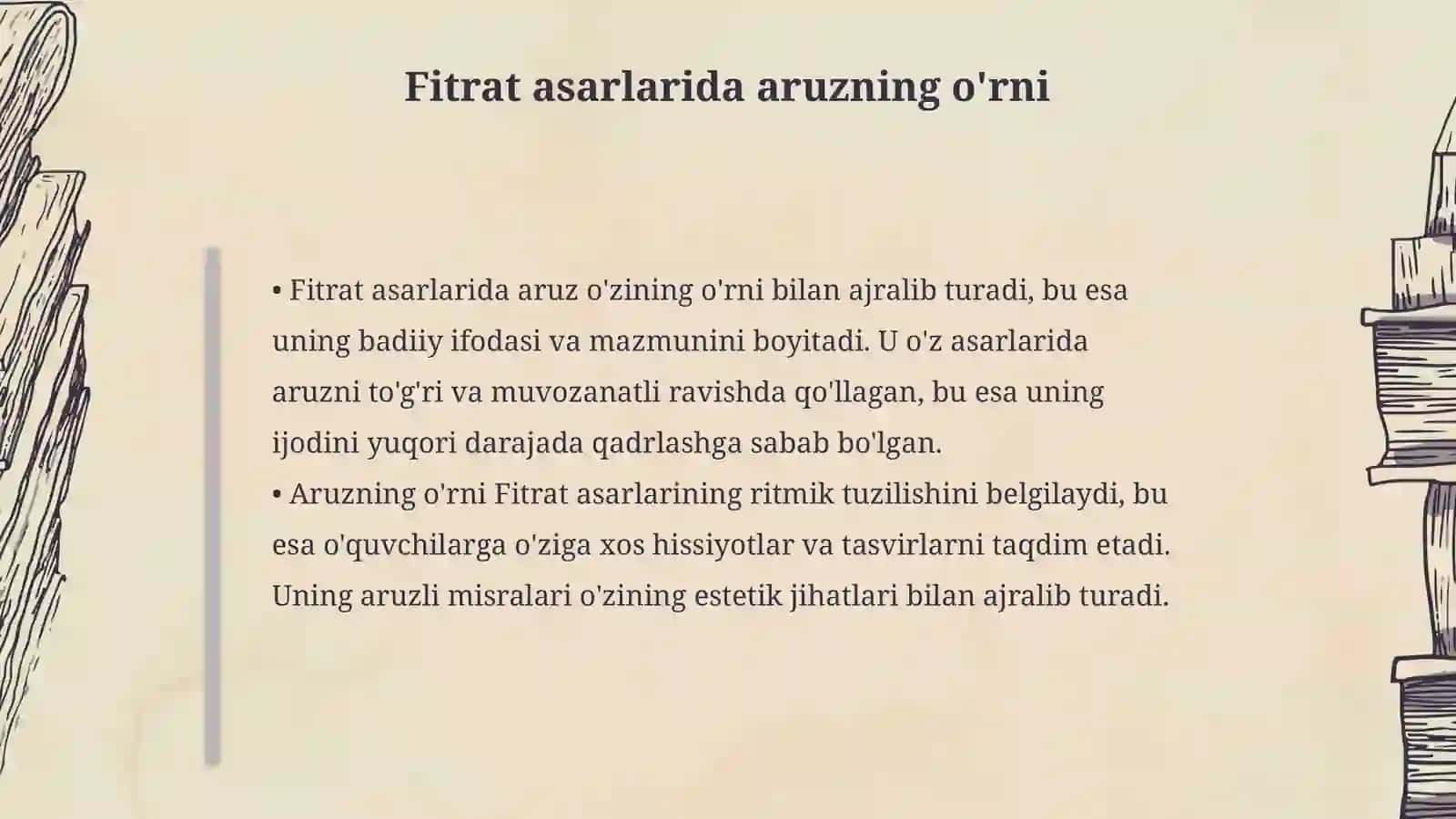 Fitratning aruz asarida aruz sistemasi talqini 4