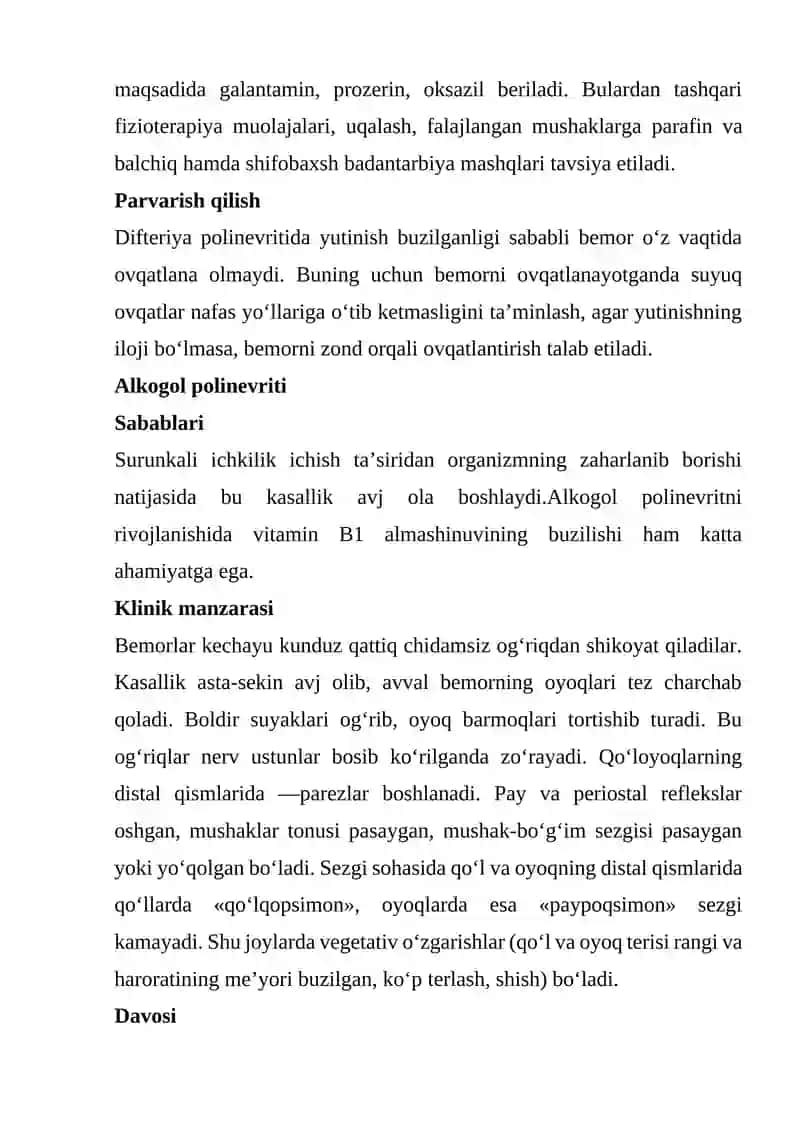 TOKSIK NEVRITLARNING KELIB CHIQISH SABABLARI VA ASORATLARI 4