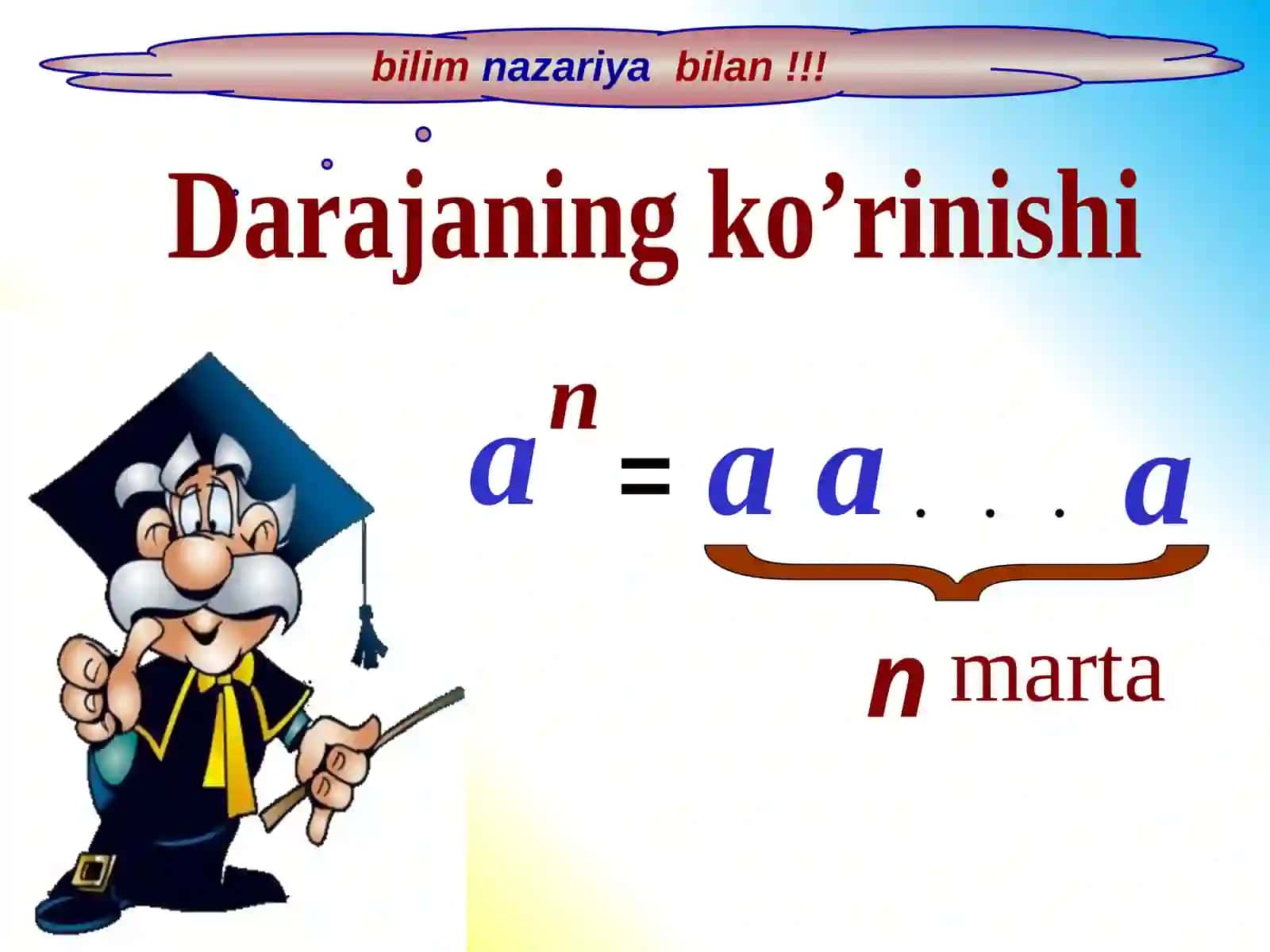 Haqiqiy sonlar to’plami.ULAR USTIDA AMALLAR.HAQIQIY SONNING MODULI 4