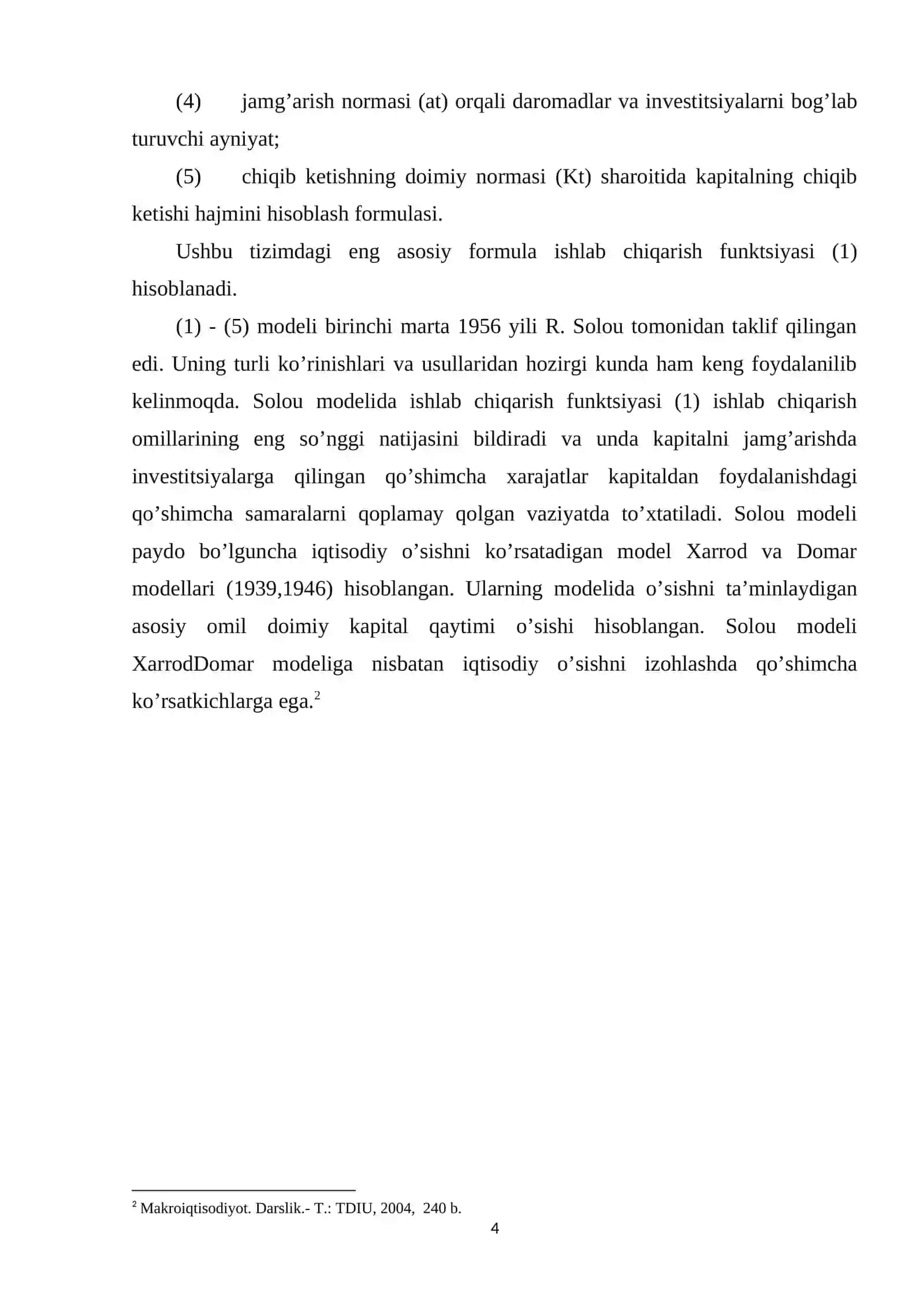 IQTISODIY O’SISHNING NEOKEYNSCHA MODELLARI 4