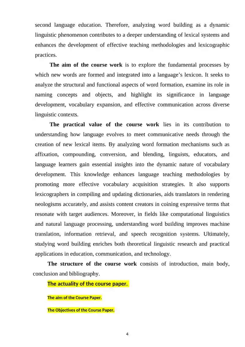 Word building: the role and role of word building in lexical naming 4