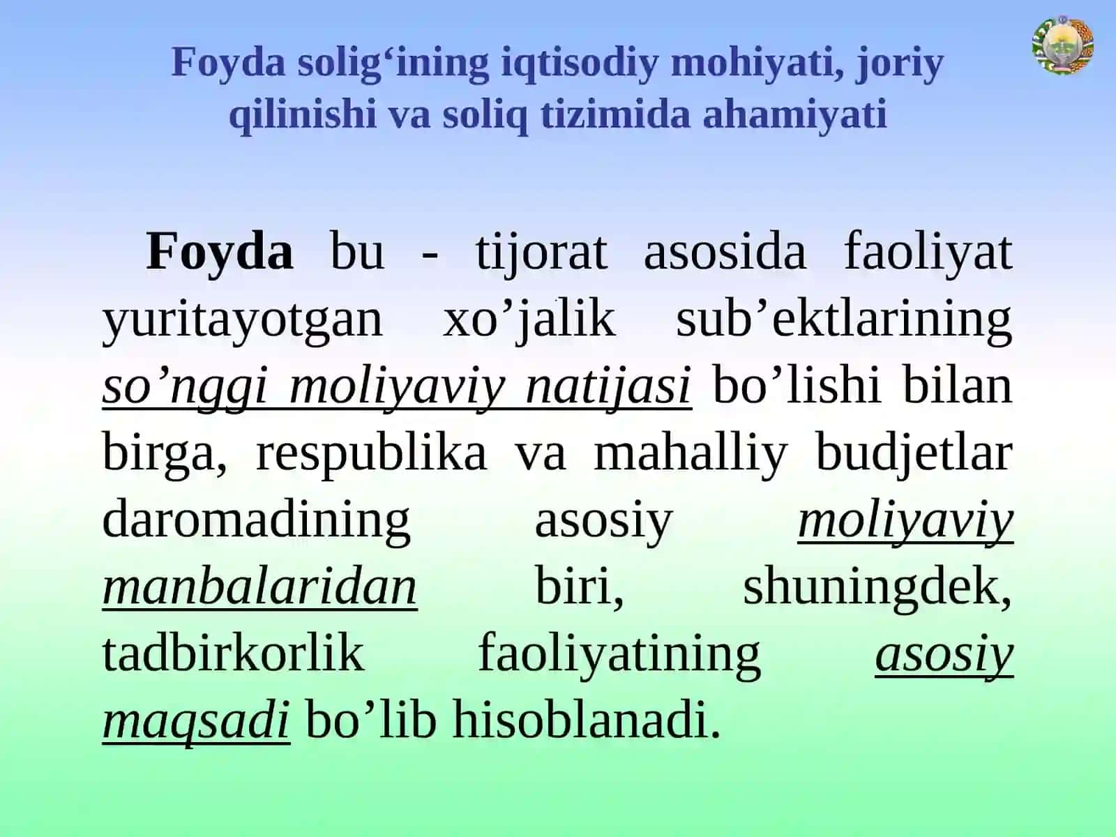 FOYDA SOLIG‘I 4