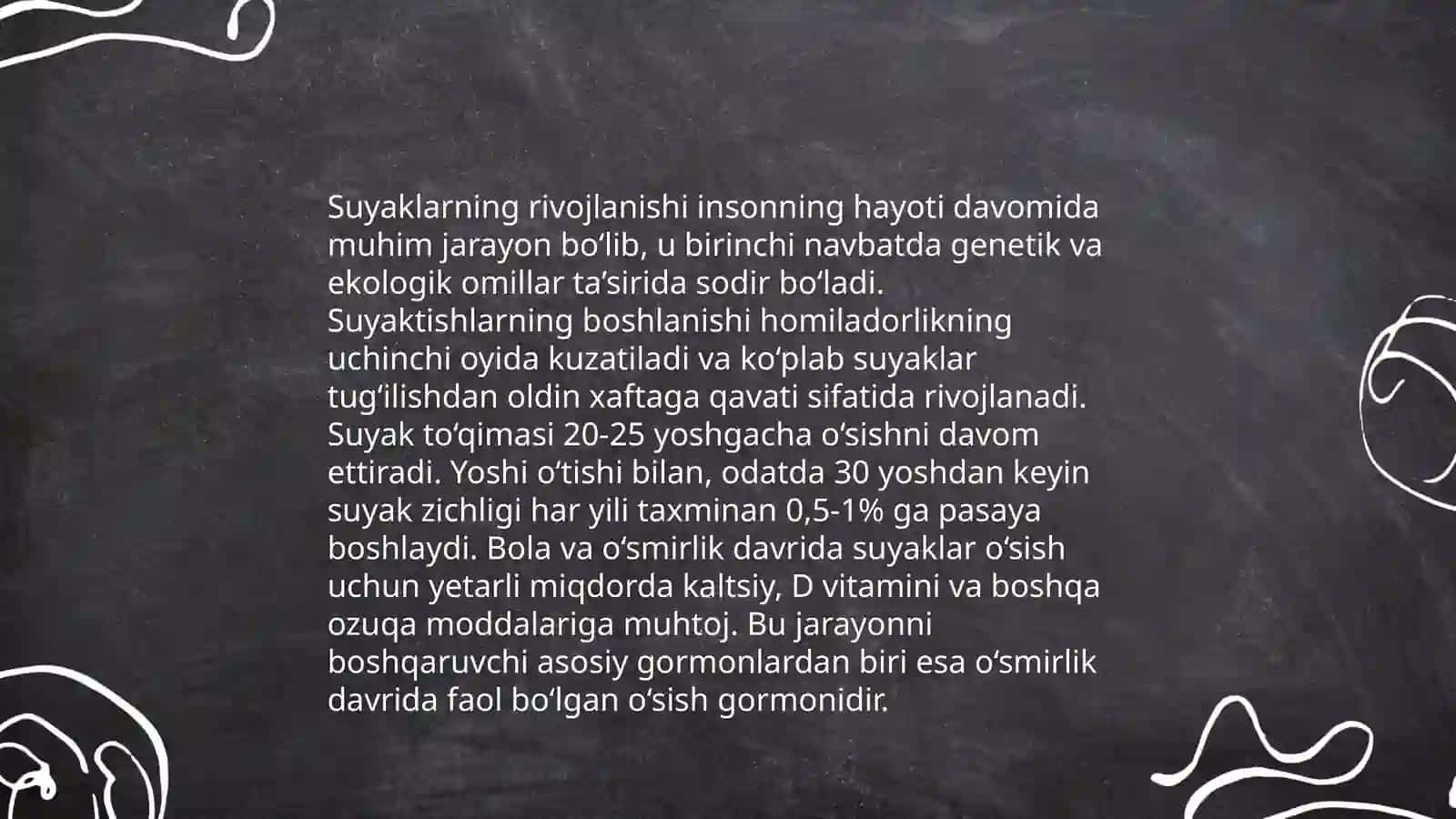 Odam suyaklarini oʻrganish 4