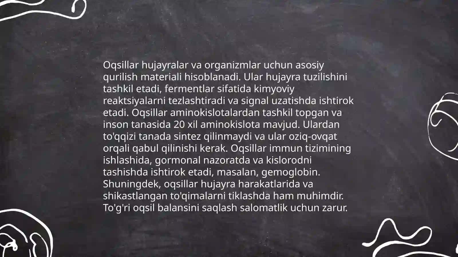 Oqsillar almashinuvi 4