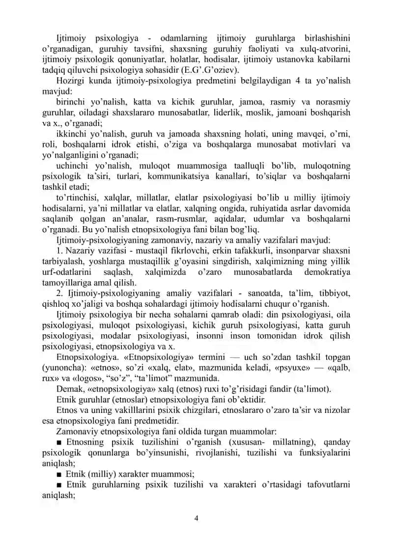 ETNOPSIXOLOGIYA FANIDAN MARUZA 4