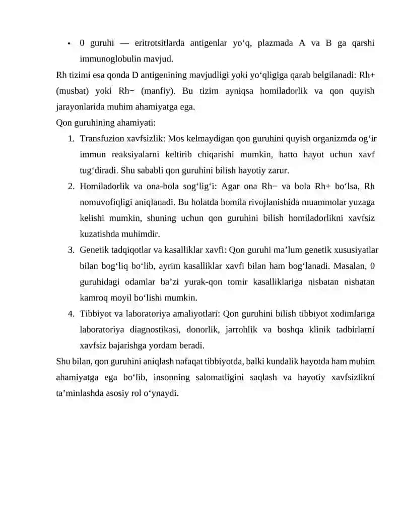 Qon guruxini aniqlash texnikasi 4