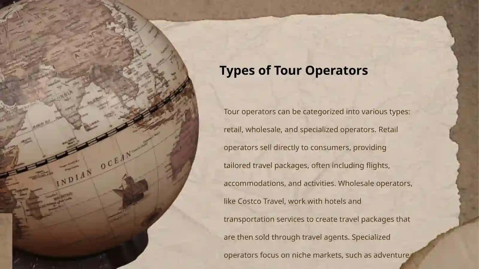 TOUR OPERATORS' PRODUCTS AND SERVICES 4