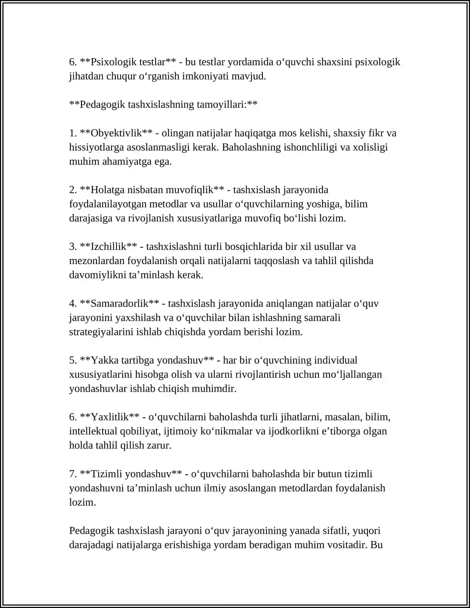 PEDAGOGIK TASHXISLASH METODLARI 4